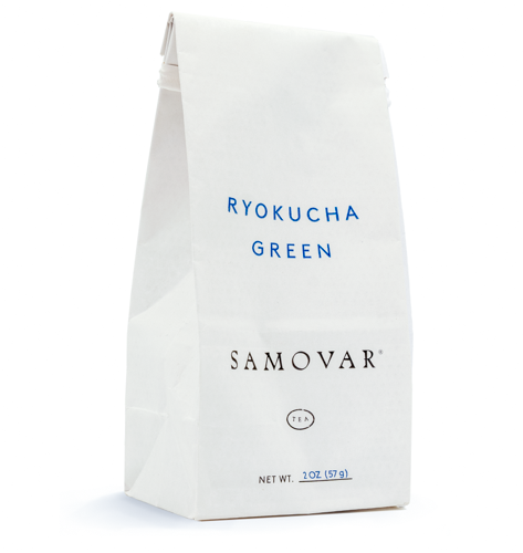 Ryokucha Tea- White Bag - Front Side- 0202RYOKBG