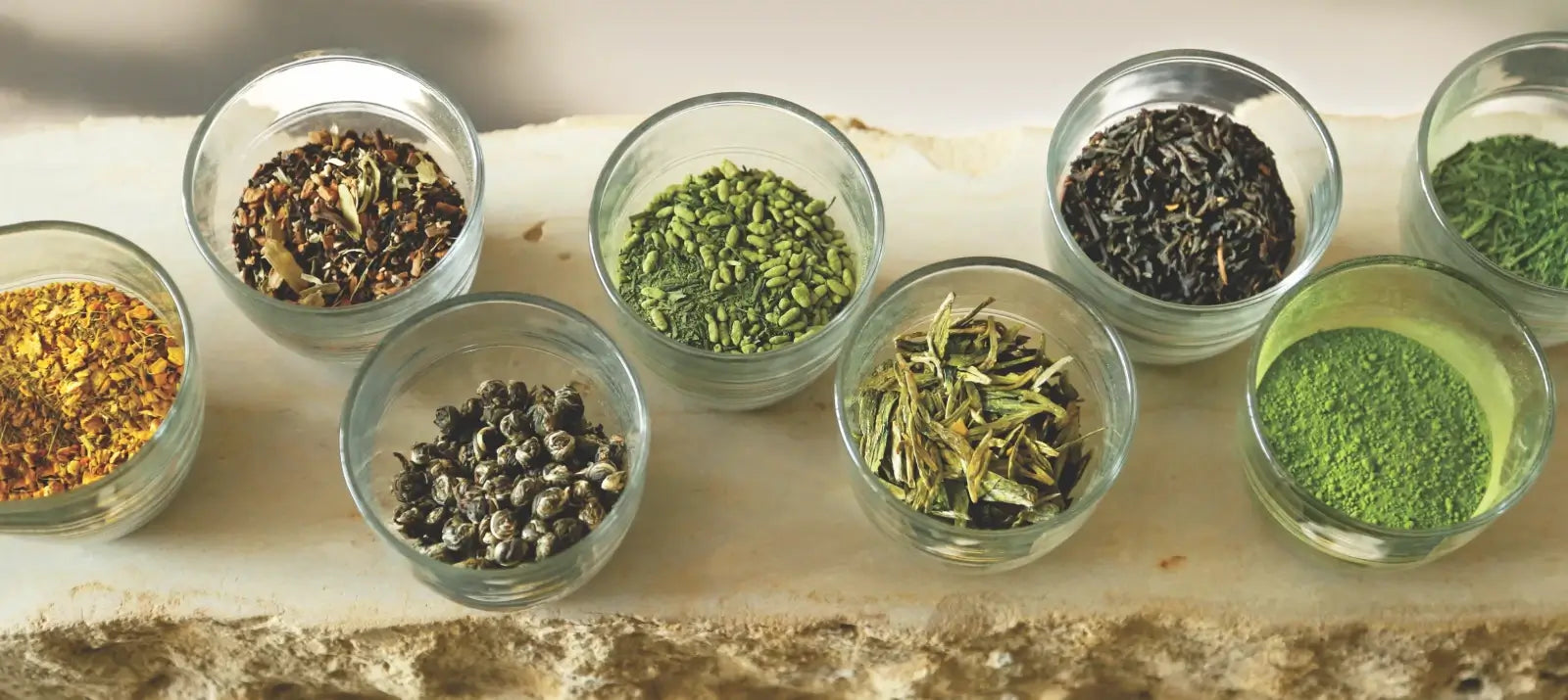 The many colors, shapes, and sizes of Samovar's organic tea offerings